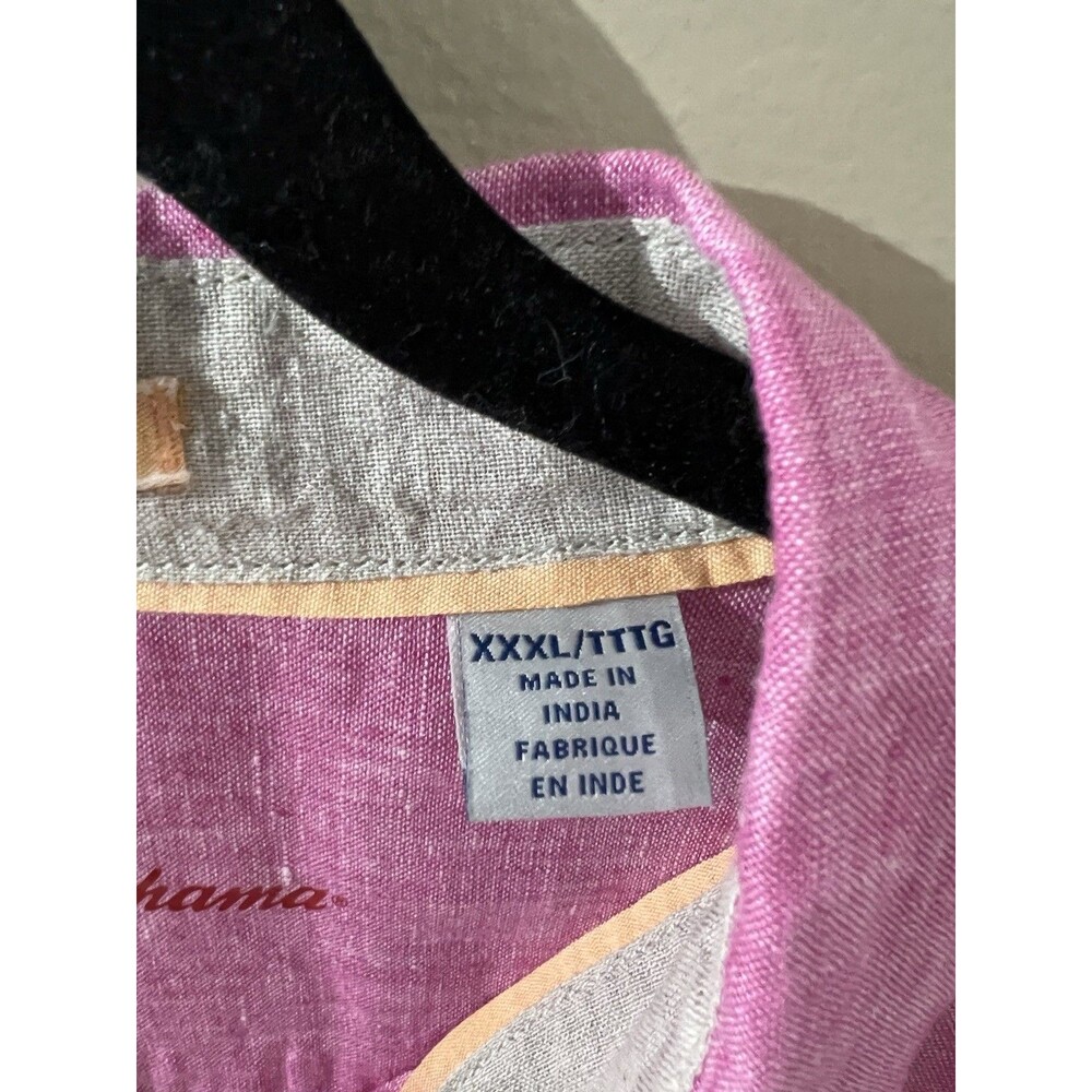 Tommy Bahama Men’s 3X Button Shirt Linen Summer Vacation Pink - Picture 3 of 11